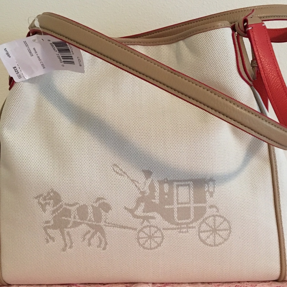 Light Beige Coach Purse